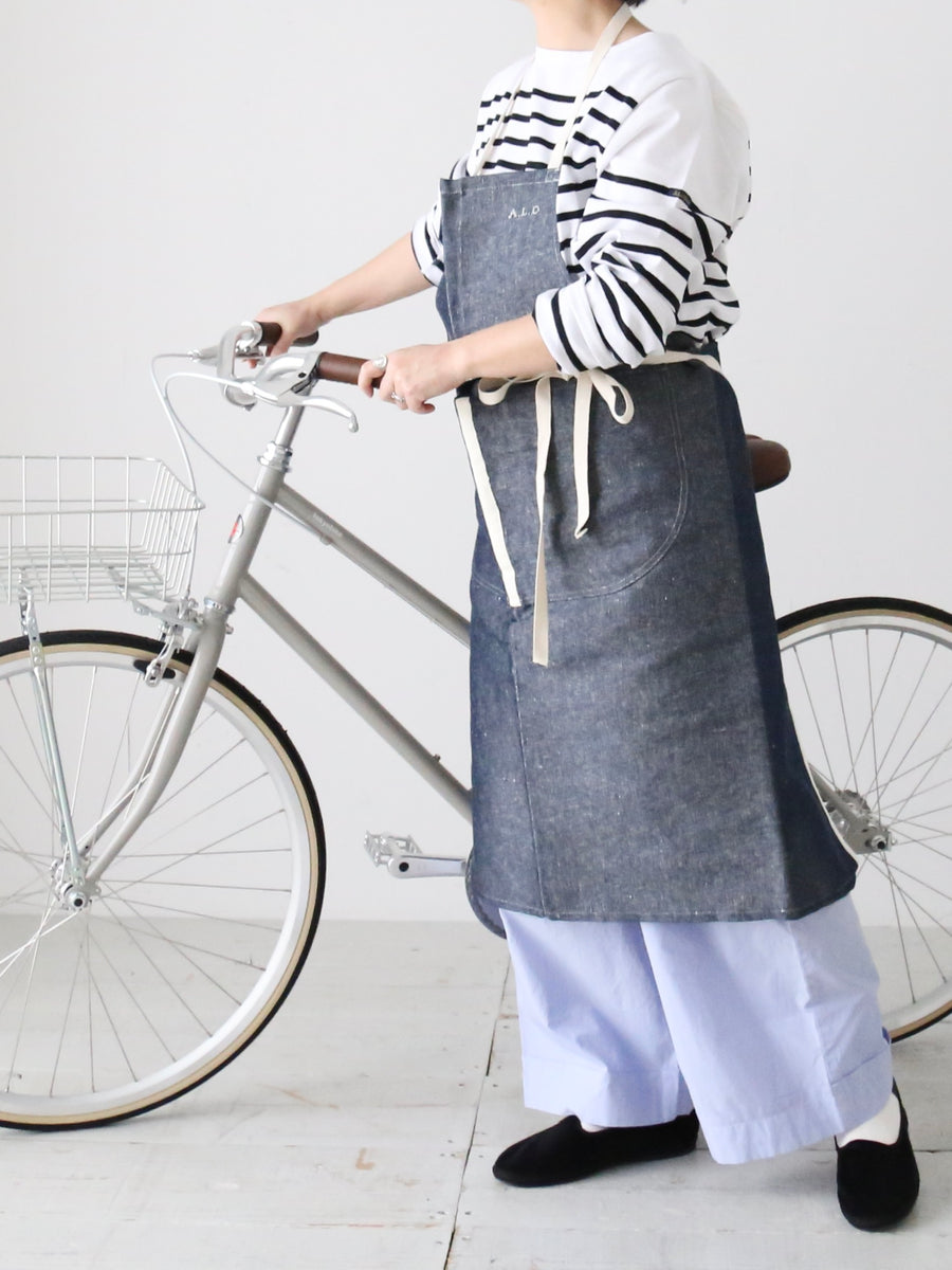 ALDIN アルディン フルエプロン PL-31 日本製 リネン – CREER ALDIN アルディン フルエプロン PL-31 日本製 リネン – CREER