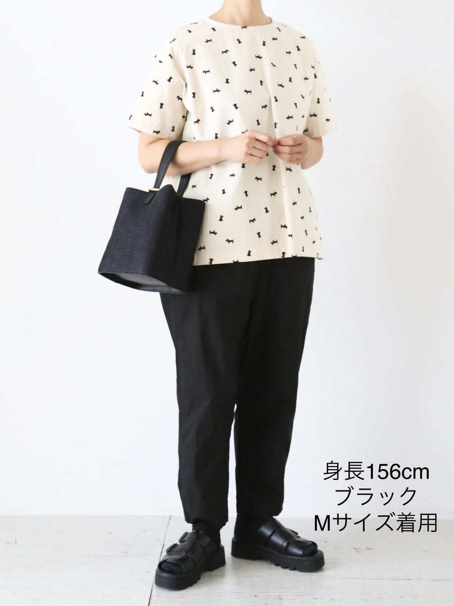 R&D.M.Co- ガーメントダイタイプライター サルエルテーパード