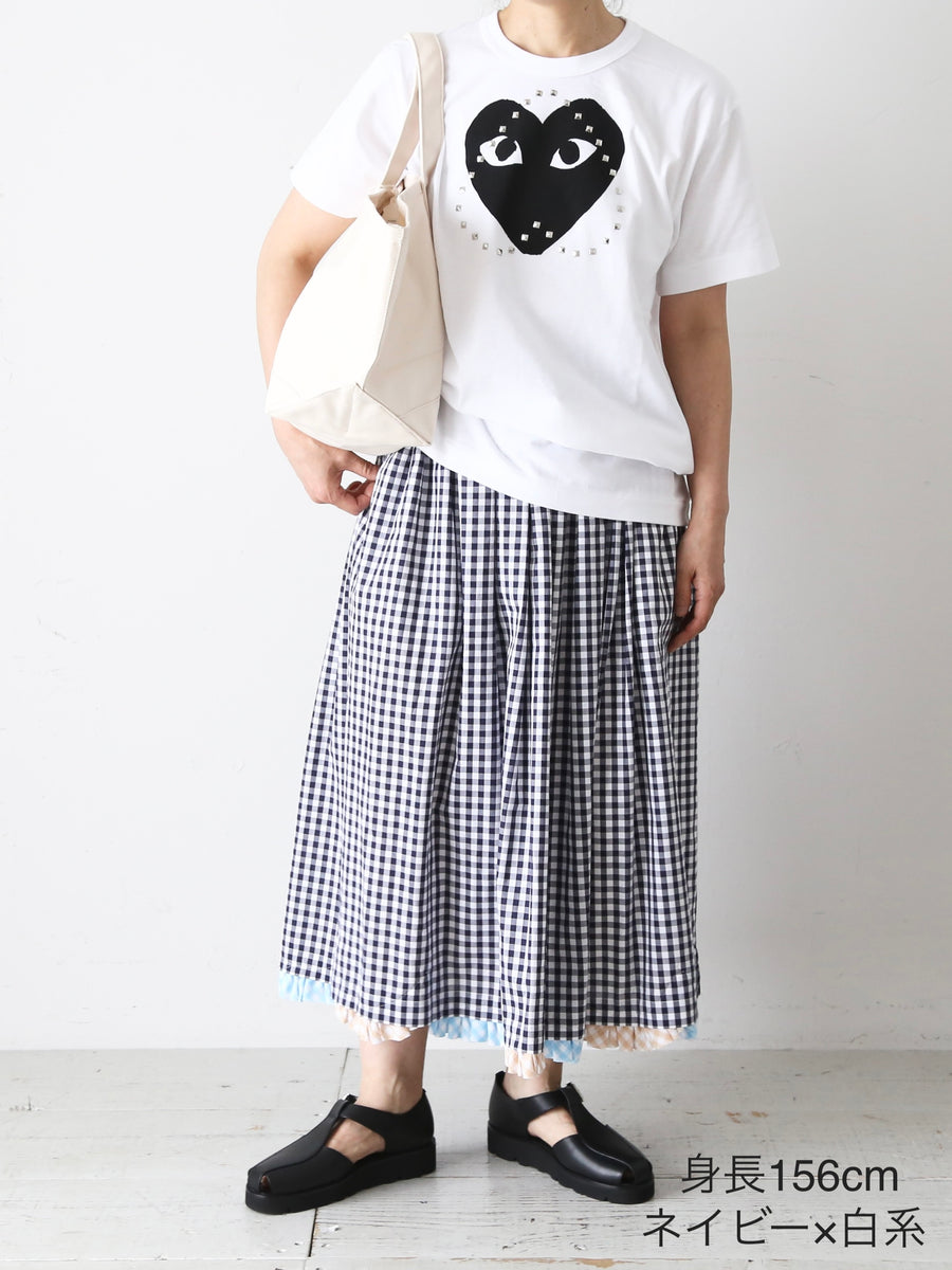 tao 綿ギンガムチェックスカート [TQ-S014-051] – CREER