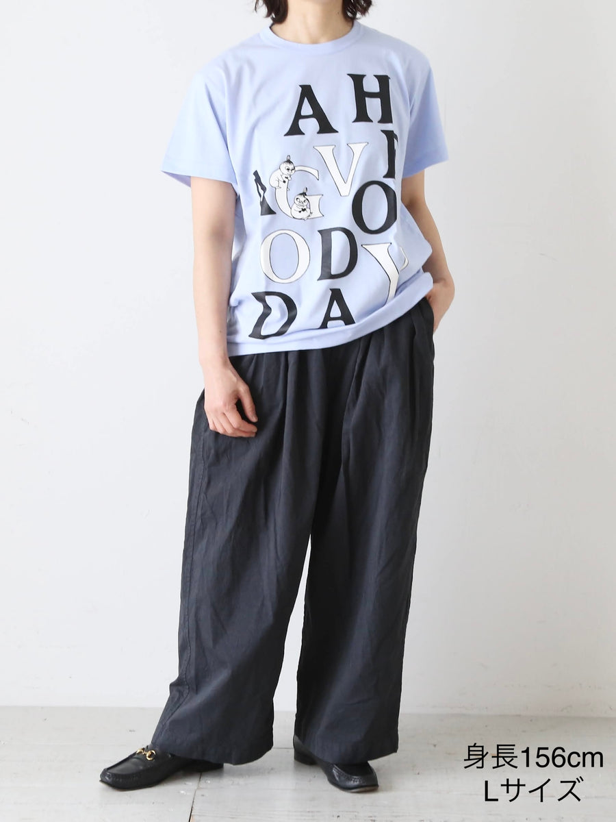 tao タオ コム デ ギャルソン 綿天竺プリントTシャツ HAVE A GOODDAY