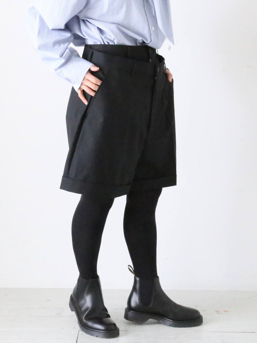 noir kei ninomiya ウールトロハーフパンツ [30-P005-051] – CREER