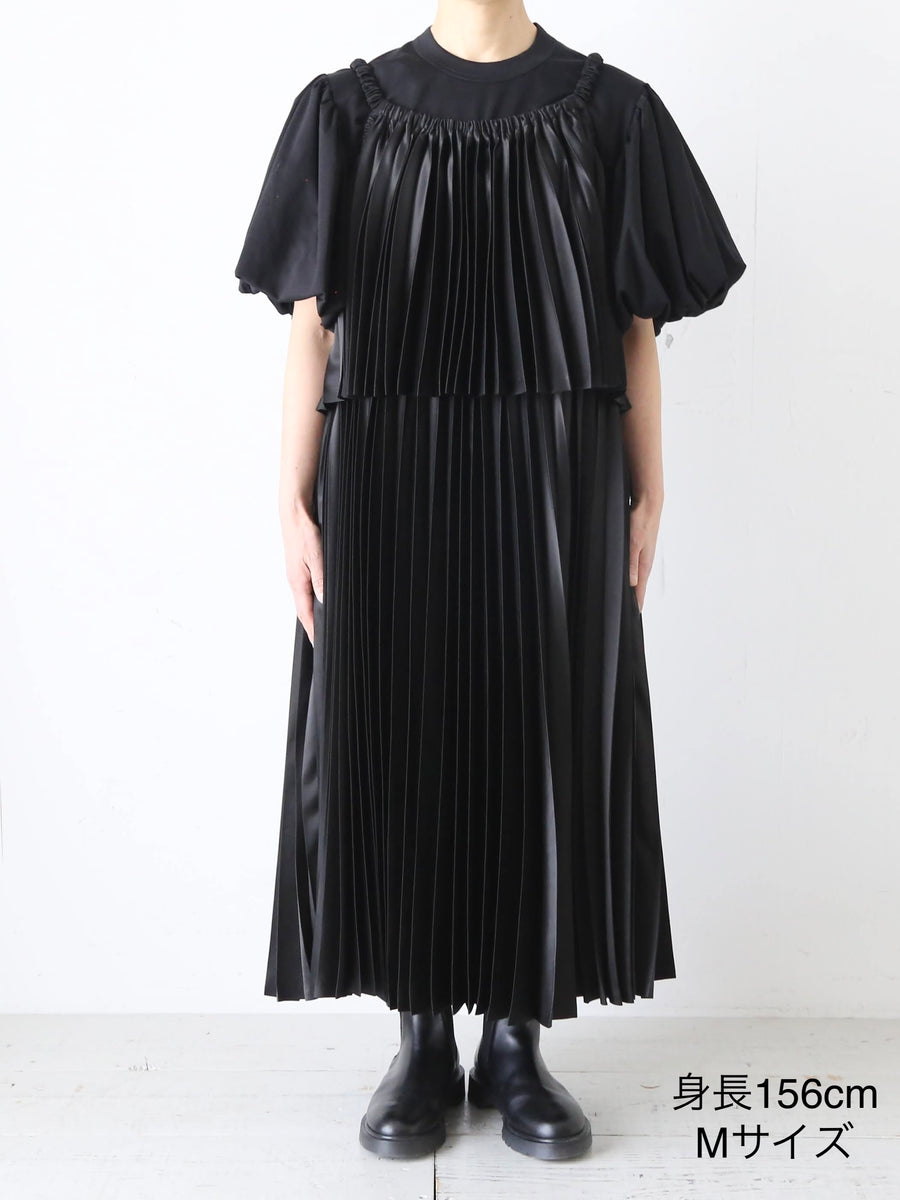 noir kei ninomiya エステルサテンワンピース [3Q-O007-051] – CREER