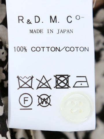 R&D.M.Co- コットンローンワイルドベリードレープシャツ [6649]
