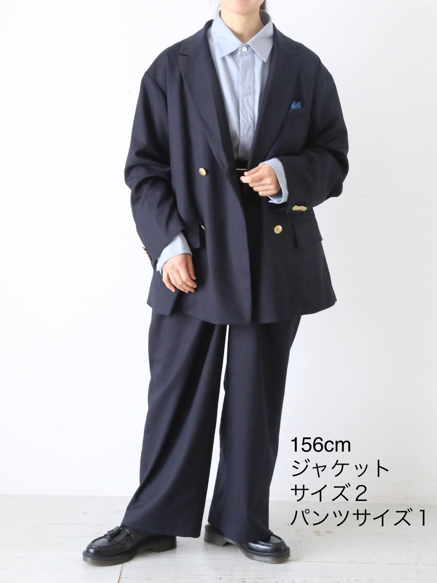 TOUJOURS 2インプリーツ バギーパンツ ウールフランネル 120's 2色 – CREER