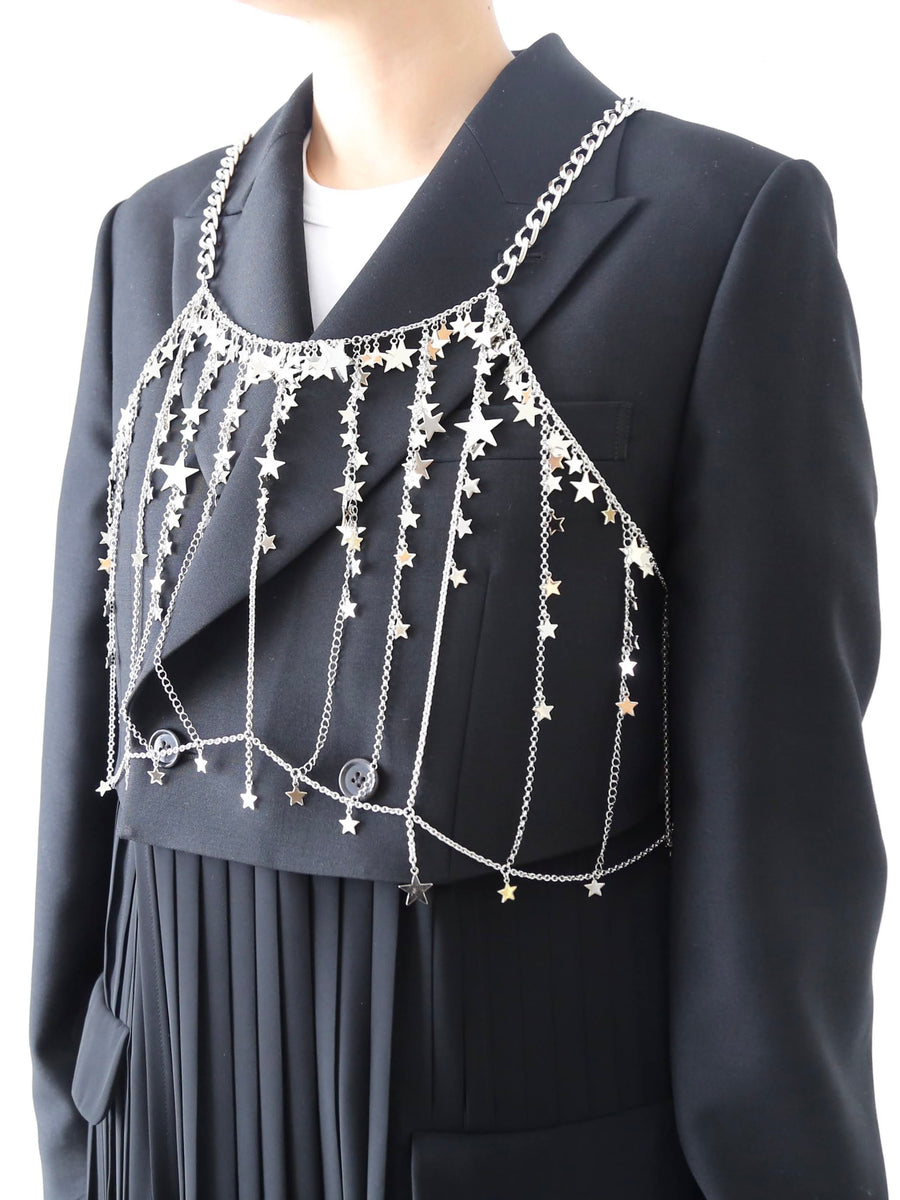 noir kei ninomiya チャーム×チェーン ハーネス スター シルバー – CREER