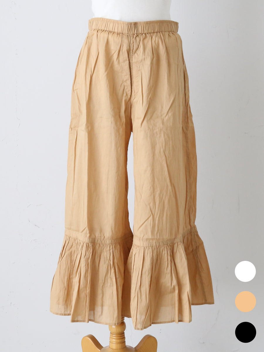 Veritecoeur エレファントパンツ ロング ペチパンツ コットン100% 3色