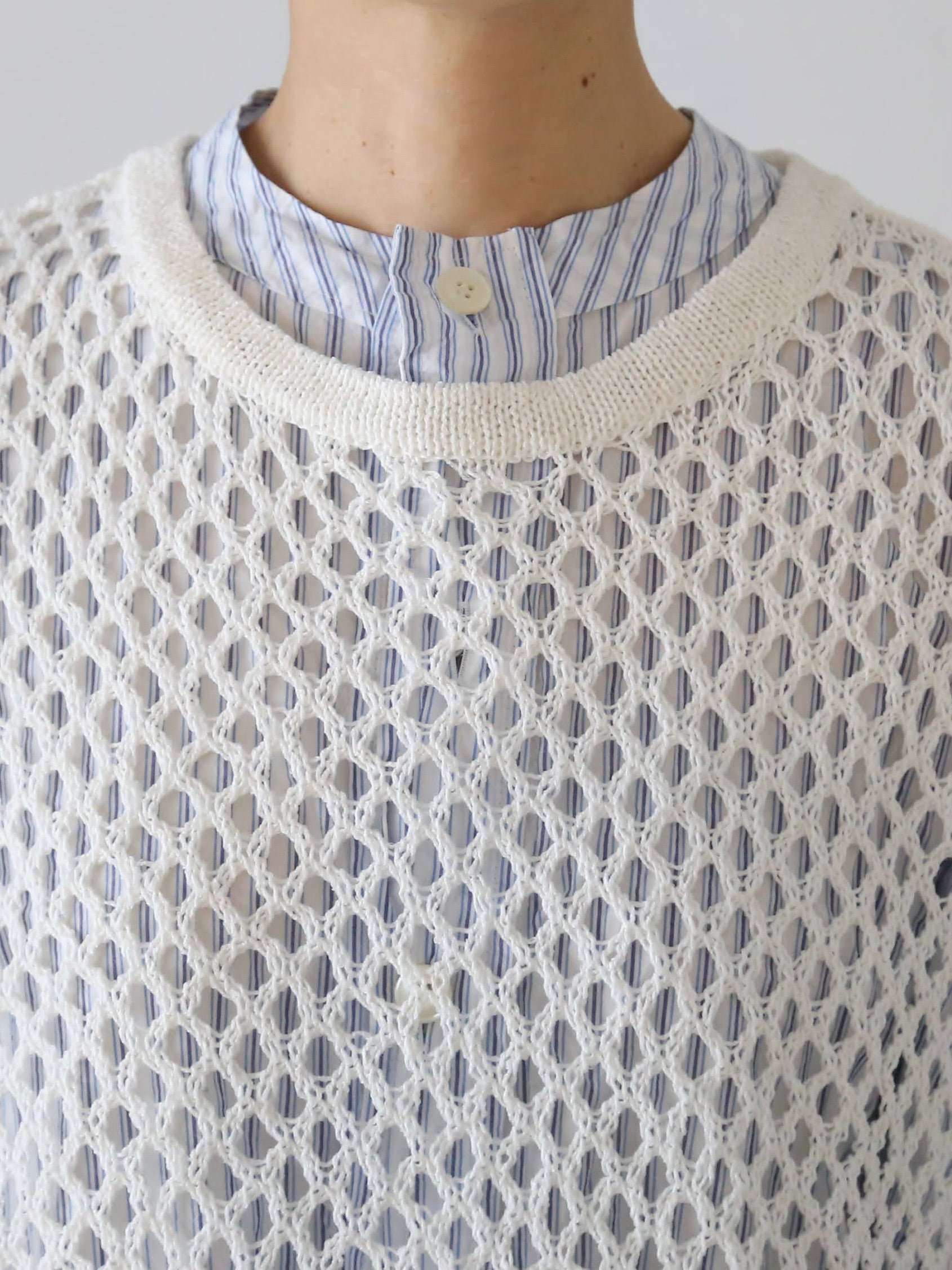 enrica 透かし編みフレンチスリーブ [knit103]