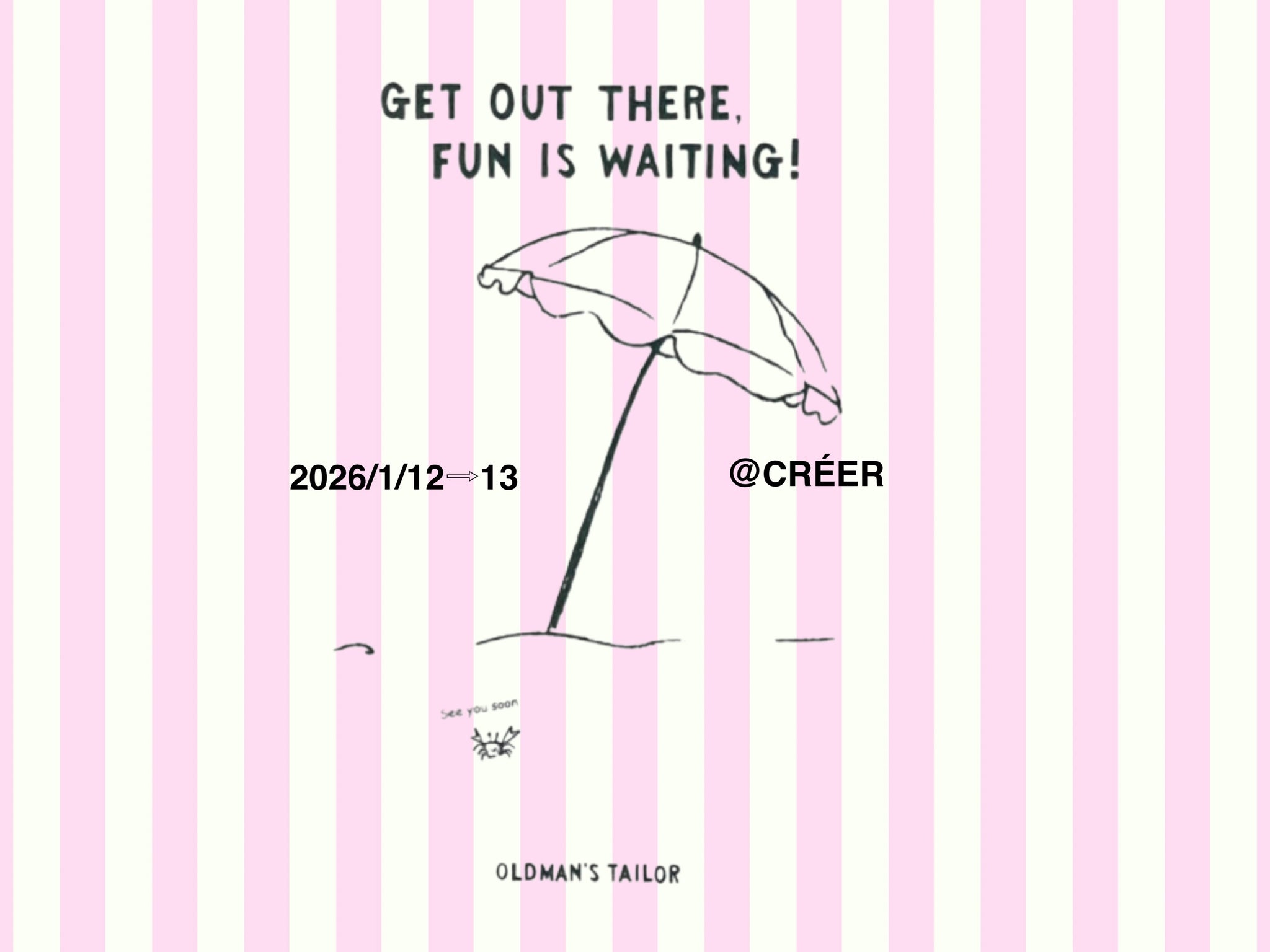 2026夏 R&D.M.Co-／OLDMAN'S TAILOR展示会開催します