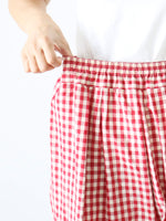 画像をギャラリービューアに読み込む, R&amp;D.M.Co- ギンガムチェックゴムパンツ [7608]
