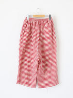 画像をギャラリービューアに読み込む, R&amp;D.M.Co- ギンガムチェックゴムパンツ [7608]
