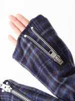 画像をギャラリービューアに読み込む, tao ウールナイロンチェックコート [TP-C010-051]
