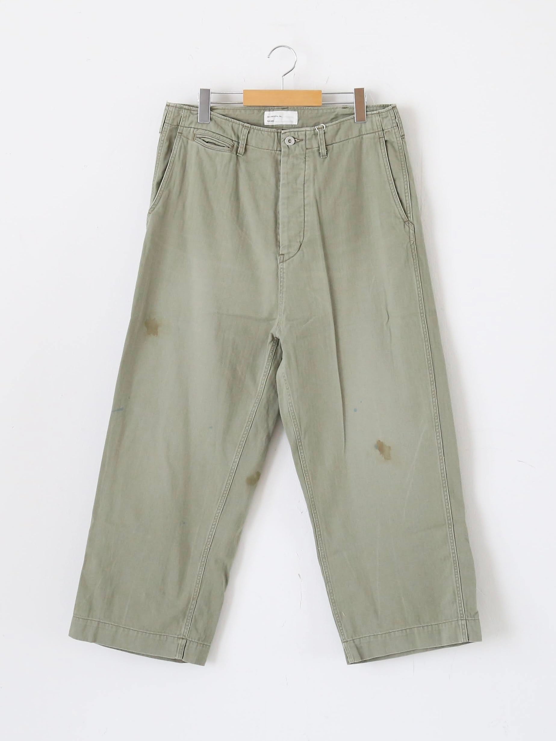 chimala ヘリンボーンUSアーミーデニムオフィサートラウザー [CS40-MP15B/S]