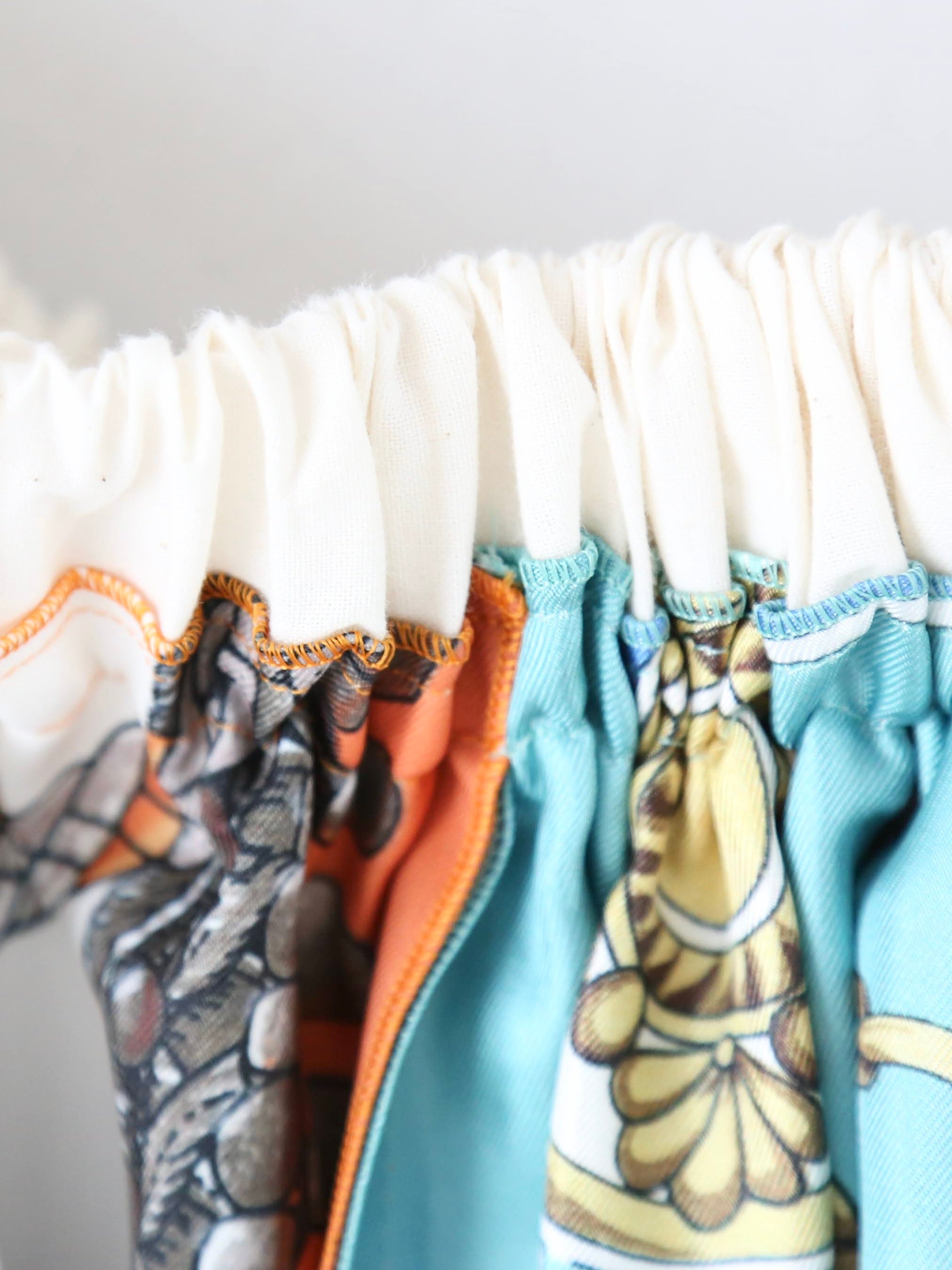 tao エステルスカーフ柄プリントMIXスカートA柄 [TP-S016-051-A]