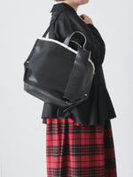 画像をギャラリービューアに読み込む, ebagos Y字トートM・6号PVCキャンバス(IVBK) [15608]
