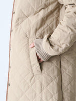 画像をギャラリービューアに読み込む, R&amp;D.M.Co- ウォータープルーフキルティングロングコート [7729]
