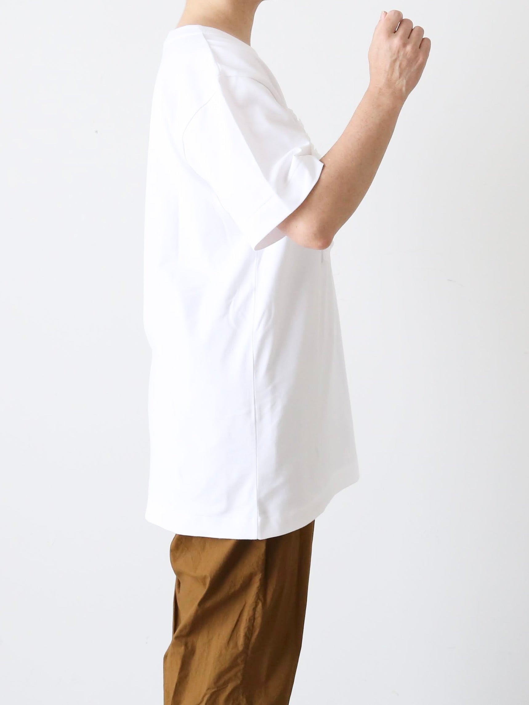 R&D.M.Co- メンズR.Dフリルエンブロイダリー ハーフスリーブTシャツ [7623]