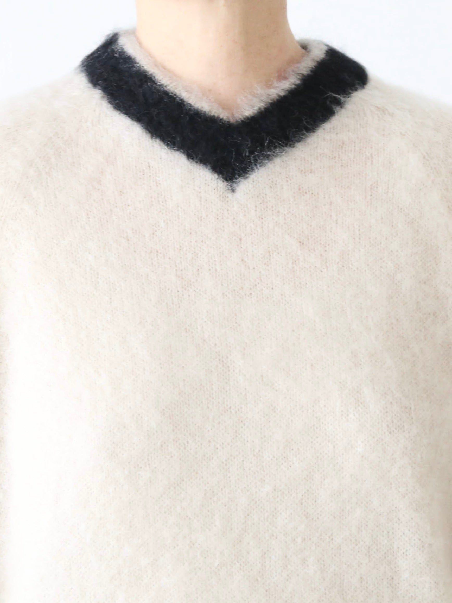 R&D.M.Co- モヘアクリケットセーター [7827]