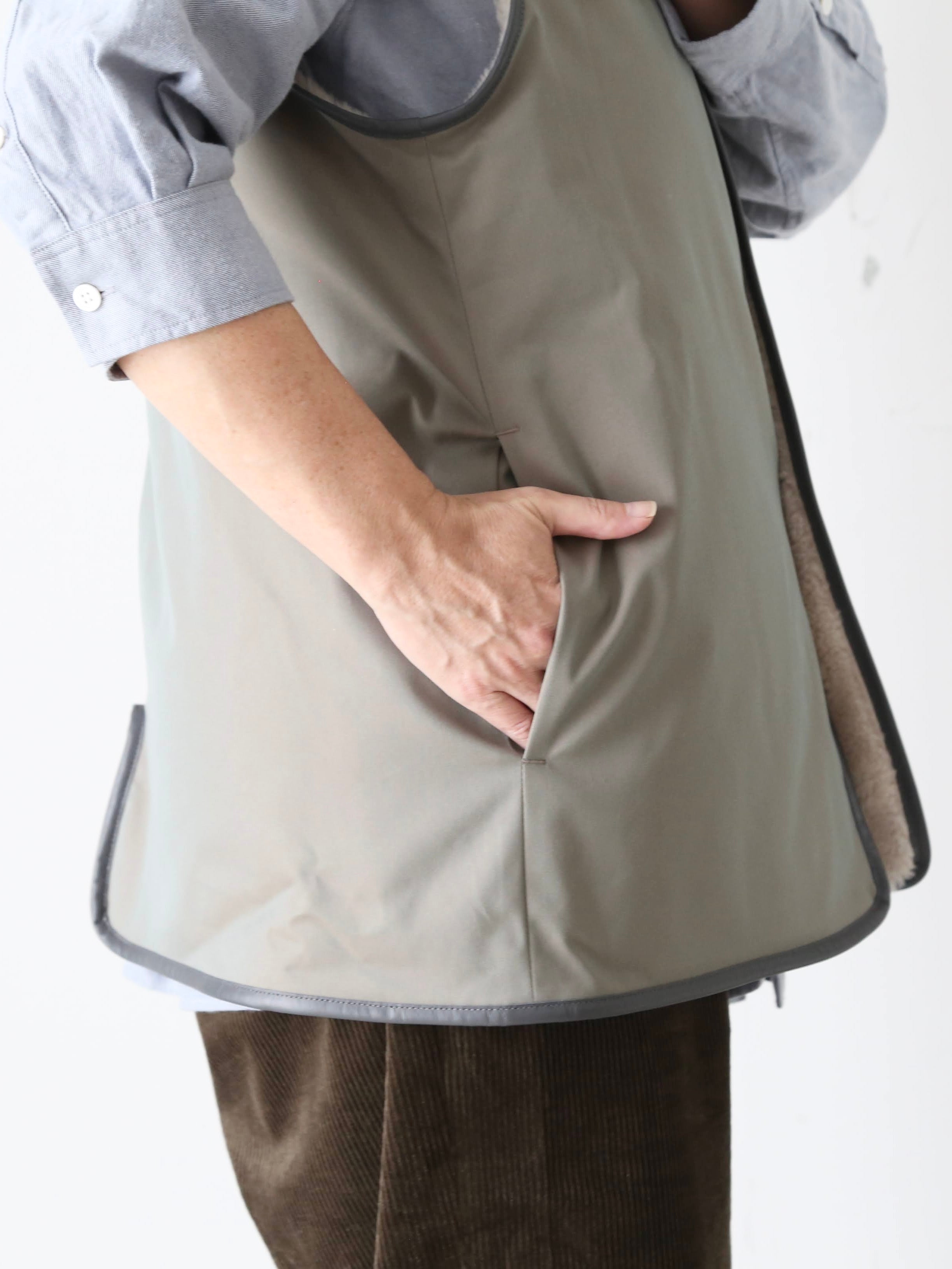 TOUJOURS リバーシブルライナーベスト [YM43NV03]