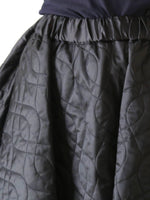 画像をギャラリービューアに読み込む, noir kei ninomiya エステルツイルキルトスカート [3P-S021-051]
