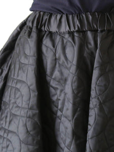 noir kei ninomiya エステルツイルキルトスカート [3P-S021-051] – CREER