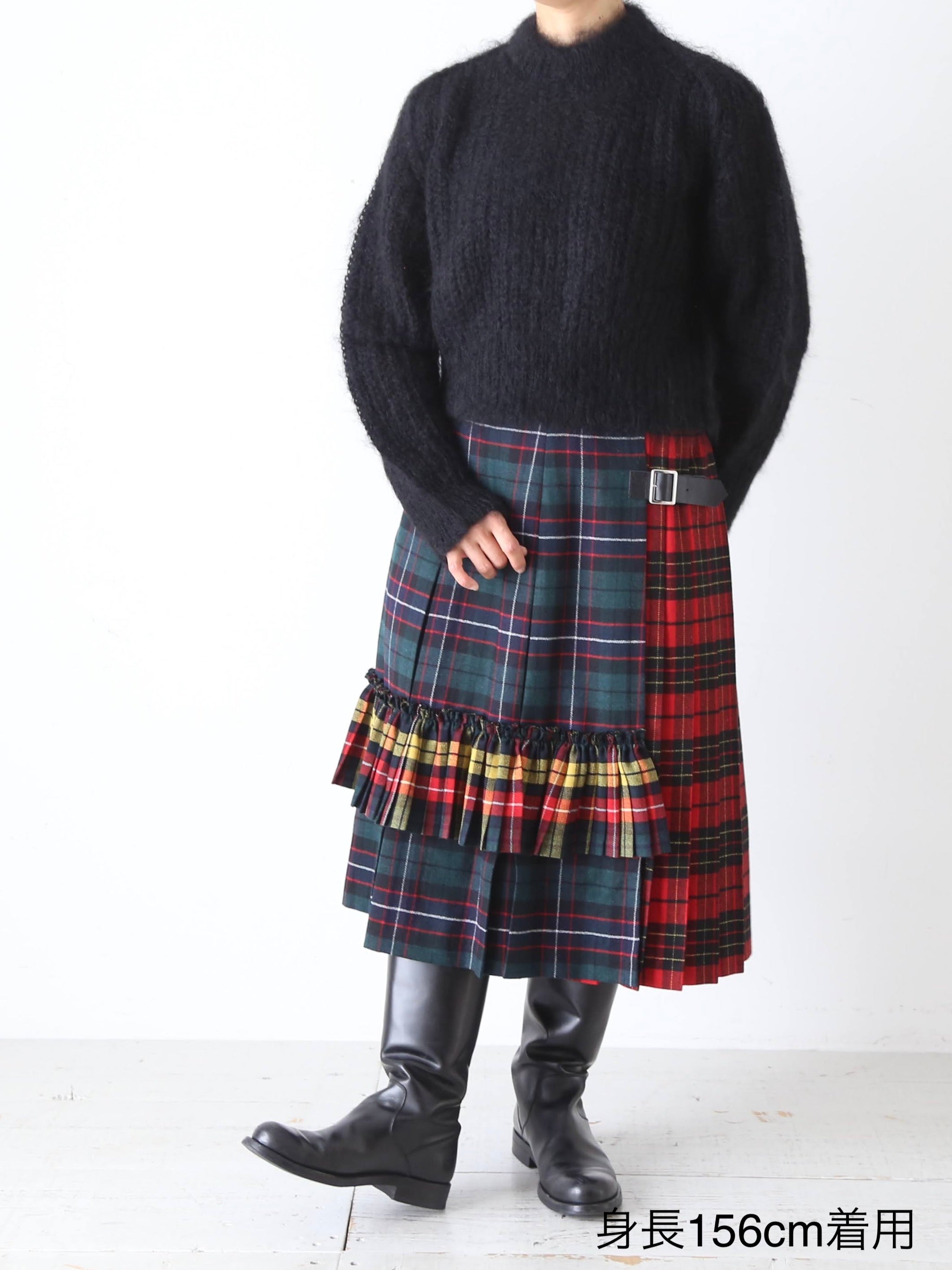 tao タータンチェックスカート tao タータンチェック先染めスカート [TP-S009-051] – CREER