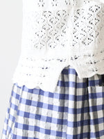 画像をギャラリービューアに読み込む, tao  綿透かし柄MIXニット [TQ-N014-051]
