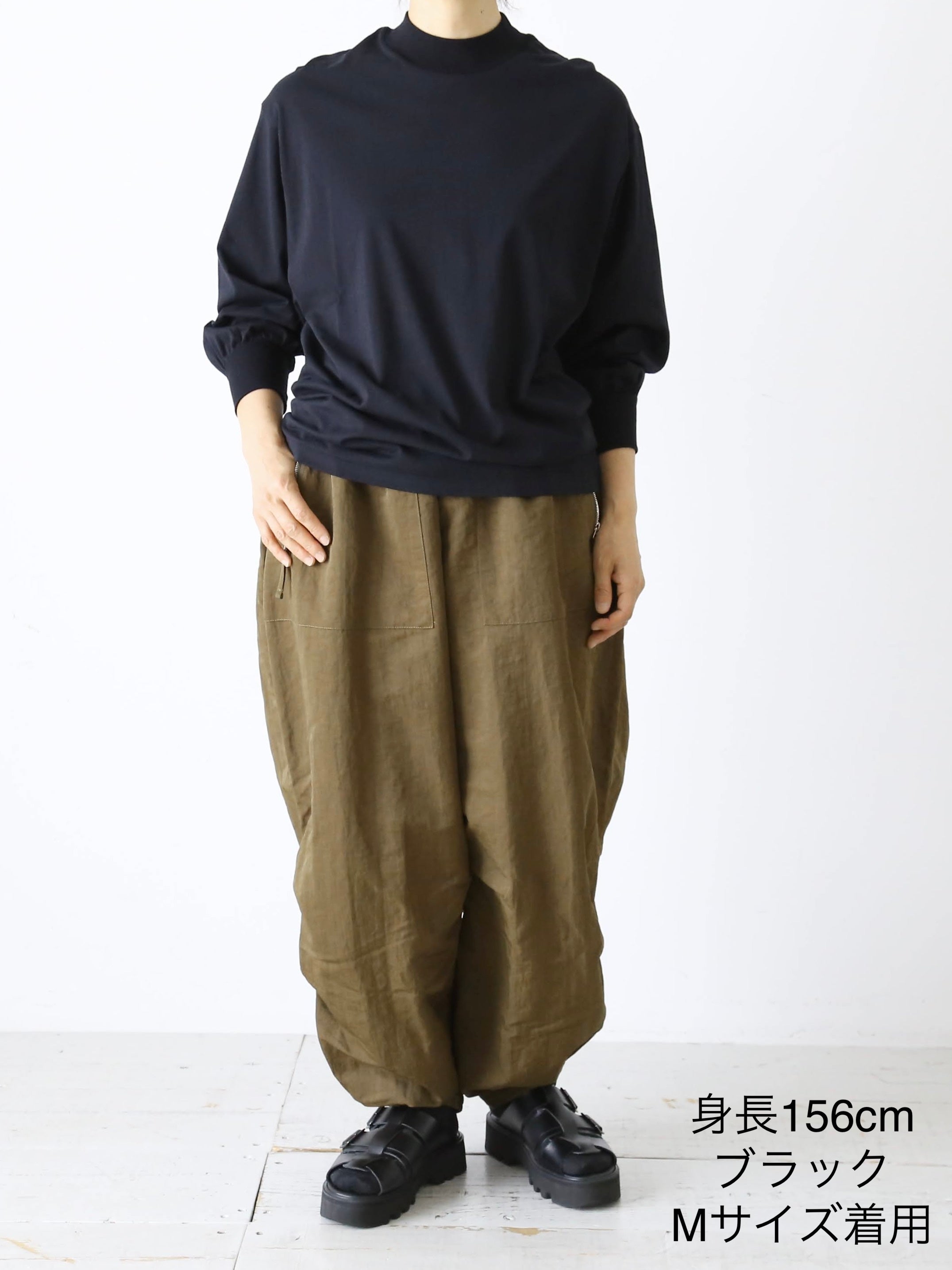 ALWEL モックネックパフスリーブT [DM-26]