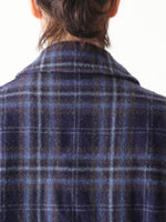 画像をギャラリービューアに読み込む, tao ウールナイロンチェックコート [TP-C010-051]
