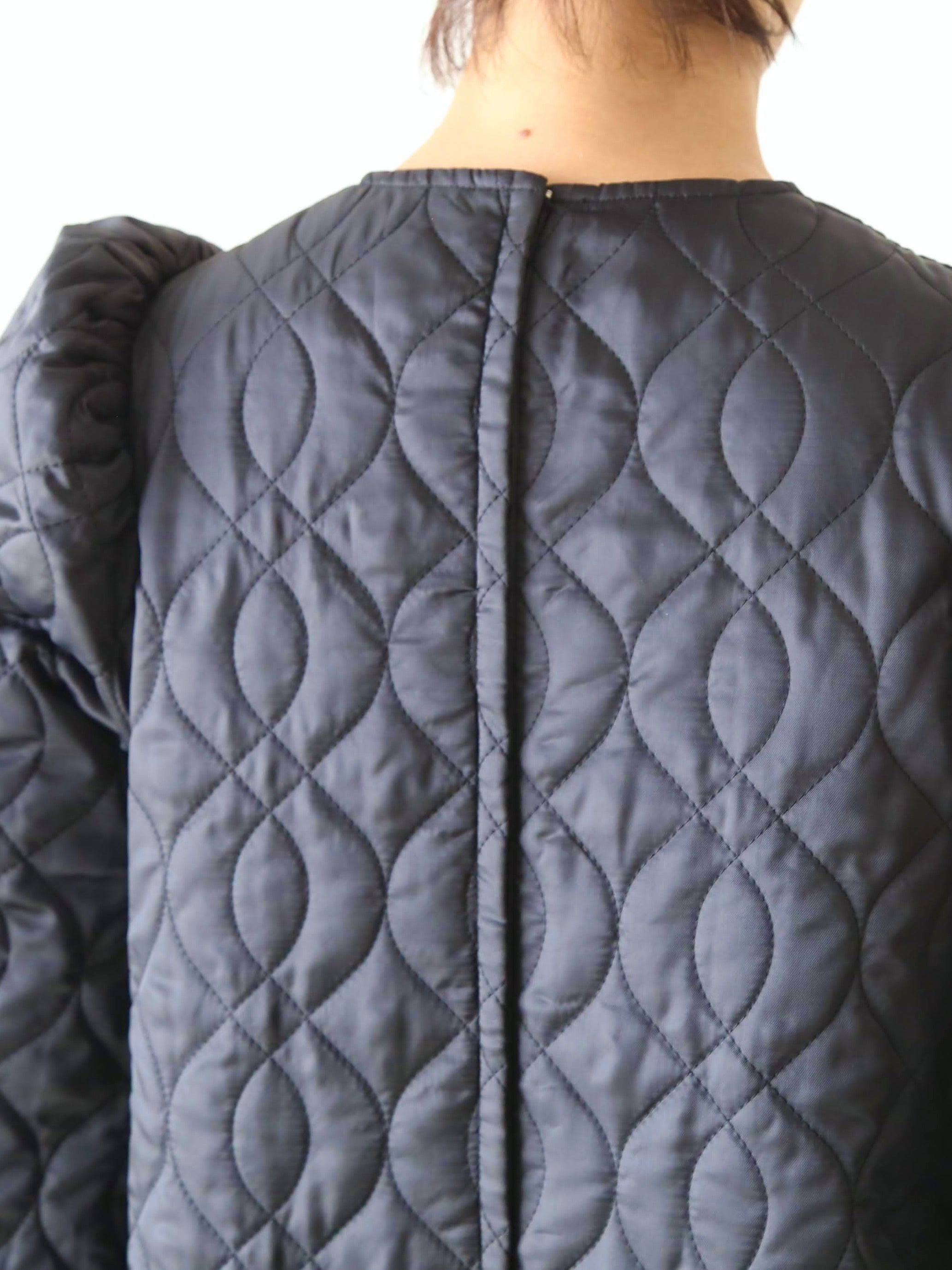 noir kei ninomiya エステルツイルキルトワンピース [3P-C010-051]