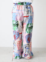 画像をギャラリービューアに読み込む, ayanoguchiaya アートプリンテッドフリルパンツ [dress.25-P]
