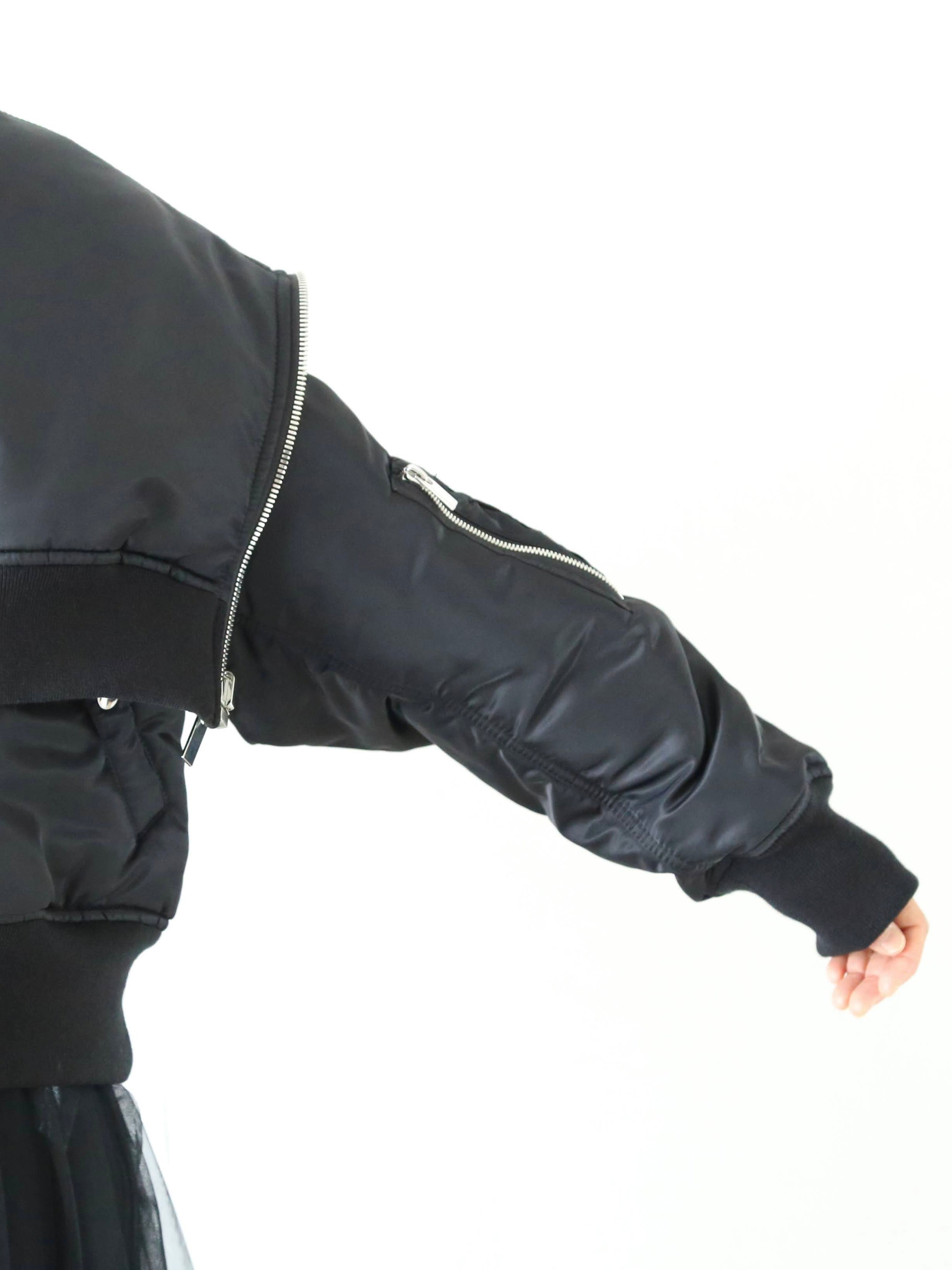 noir kei ninomiya ナイロンツイルジャケット [3P-J013-051]