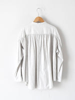 画像をギャラリービューアに読み込む, TOUJOURS バンドカラーバックギャザーシャツ [IM43LS03]
