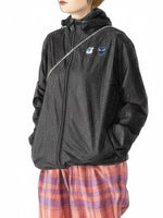 画像をギャラリービューアに読み込む, PLAY COMME des GARCONS K-WAY ジップアップフーディー(ブラック×ブラックエンブレム) [AZ-J507-051] (コピー)
