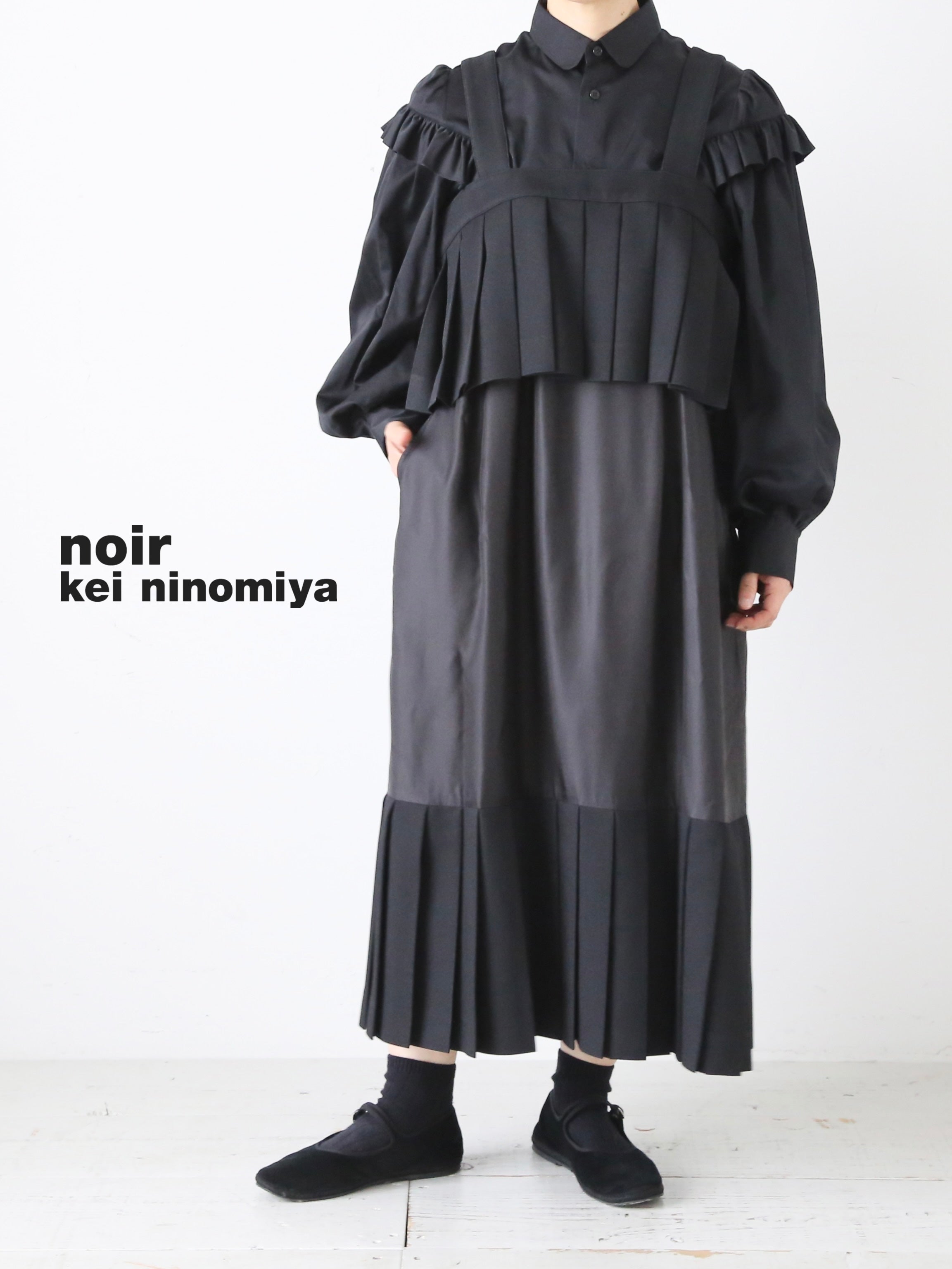noir kei ninomiya エステルギャバジンワンピース [3R-O006-051] – CREER