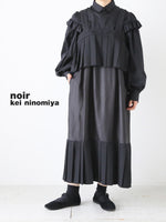 Load image into Gallery viewer, noir kei ninomiya  エステルギャバジンワンピース [3R-O006-051]
