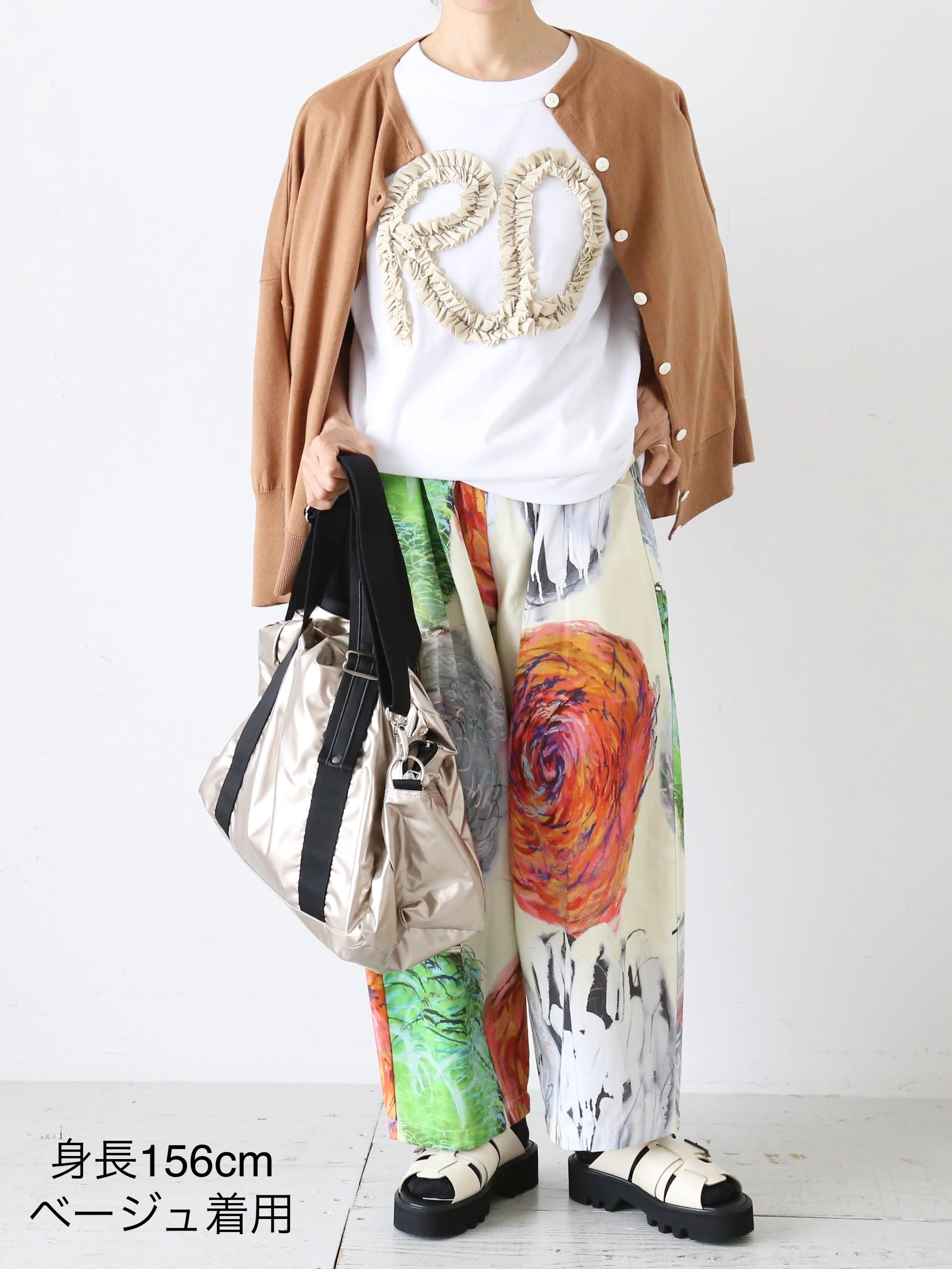 R&D.M.Co- メンズR.Dフリルエンブロイダリー ハーフスリーブTシャツ [7623]