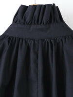 画像をギャラリービューアに読み込む, noir kei ninomiya 綿ブロード×アセテートサテンワンピース [3P-O008-051]
