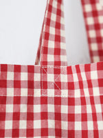 画像をギャラリービューアに読み込む, R&amp;D.M.Co- ギンガムチェックトートバッグ [7618]
