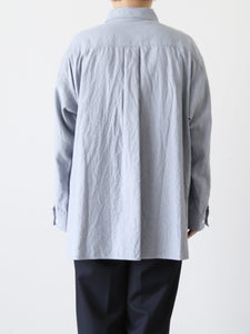 TOUJOURS バギー ボタンダウンシャツ カシミヤタッチコットン 2色 秋冬 