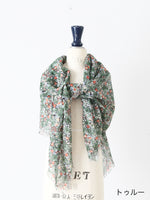 画像をギャラリービューアに読み込む, R&amp;D.M.Co- ワイルドベリーフィールドガーゼショール [7885]
