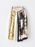 画像をギャラリービューアに読み込む, tao エステルスカーフ柄プリントMIXスカートA柄 [TP-S016-051-A]
