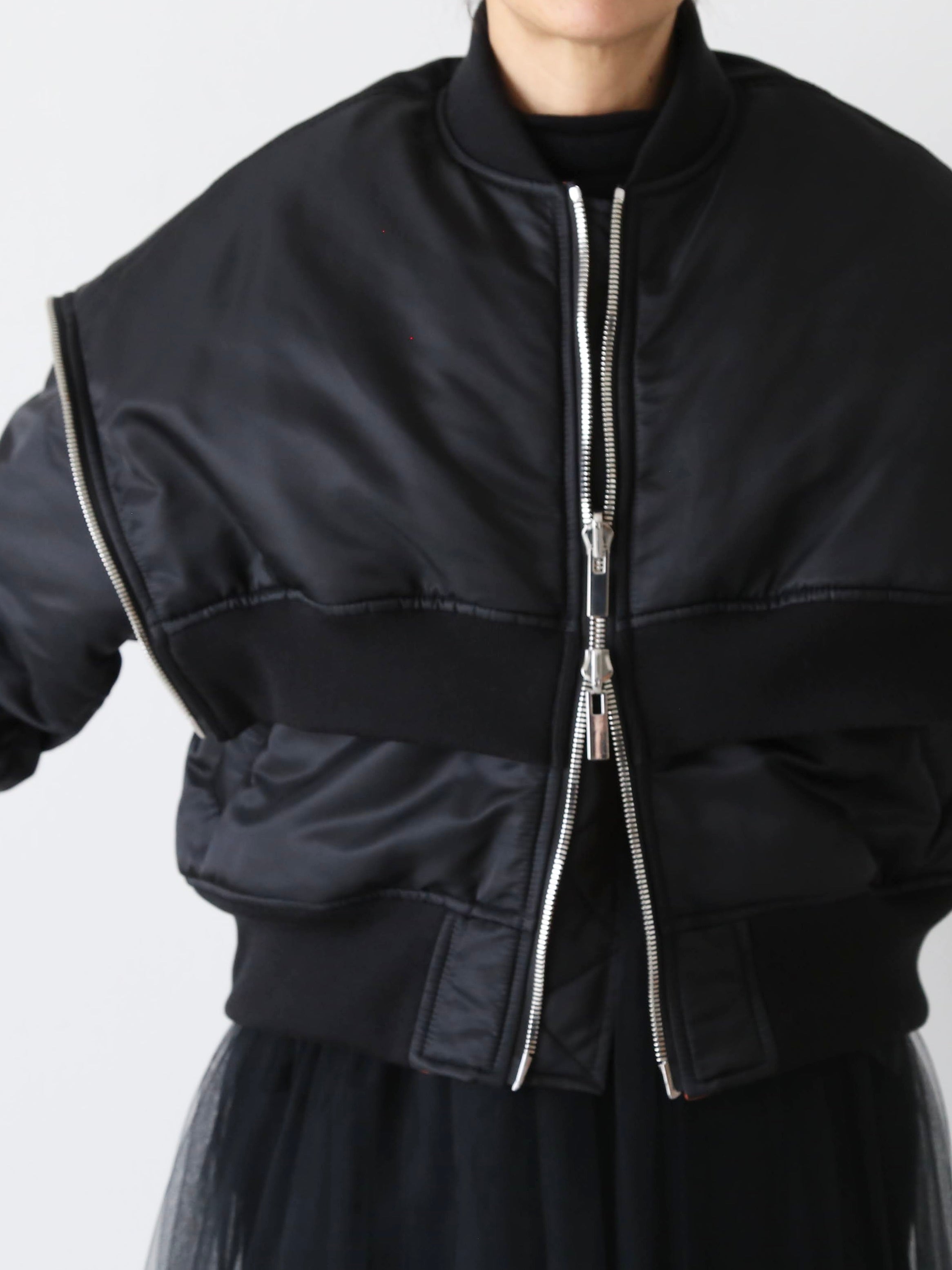 noir kei ninomiya ナイロンツイルジャケット [3P-J013-051]