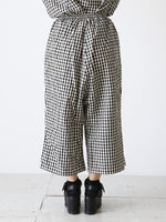 画像をギャラリービューアに読み込む, R&amp;D.M.Co- ギンガムチェックゴムパンツ [7608]
