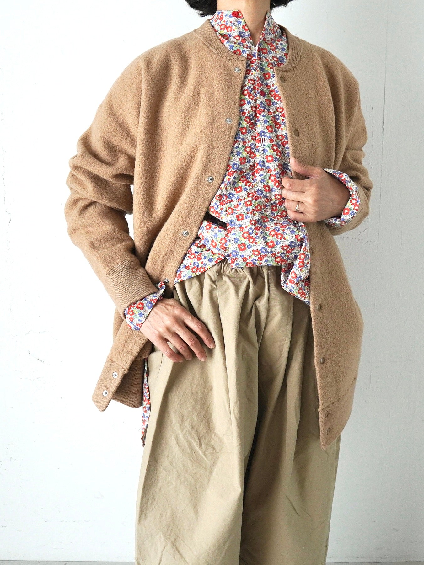 Veritecoeur 圧縮ウールニットブルゾン [VCK-286]