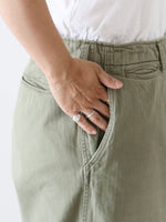 画像をギャラリービューアに読み込む, chimala ヘリンボーンUSアーミーデニムオフィサートラウザー [CS40-MP15B/S]
