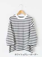 画像をギャラリービューアに読み込む, Veritecoeur 1×1.5ボーダーショートスリーブ [VCC-528]
