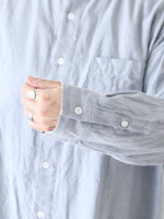 画像をギャラリービューアに読み込む, TOUJOURS バンドカラーバックギャザーシャツ [IM43LS03]
