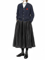 画像をギャラリービューアに読み込む, PLAY COMME des GARCONS Vネックカーディガン [AX-N008-051--NAVY]
