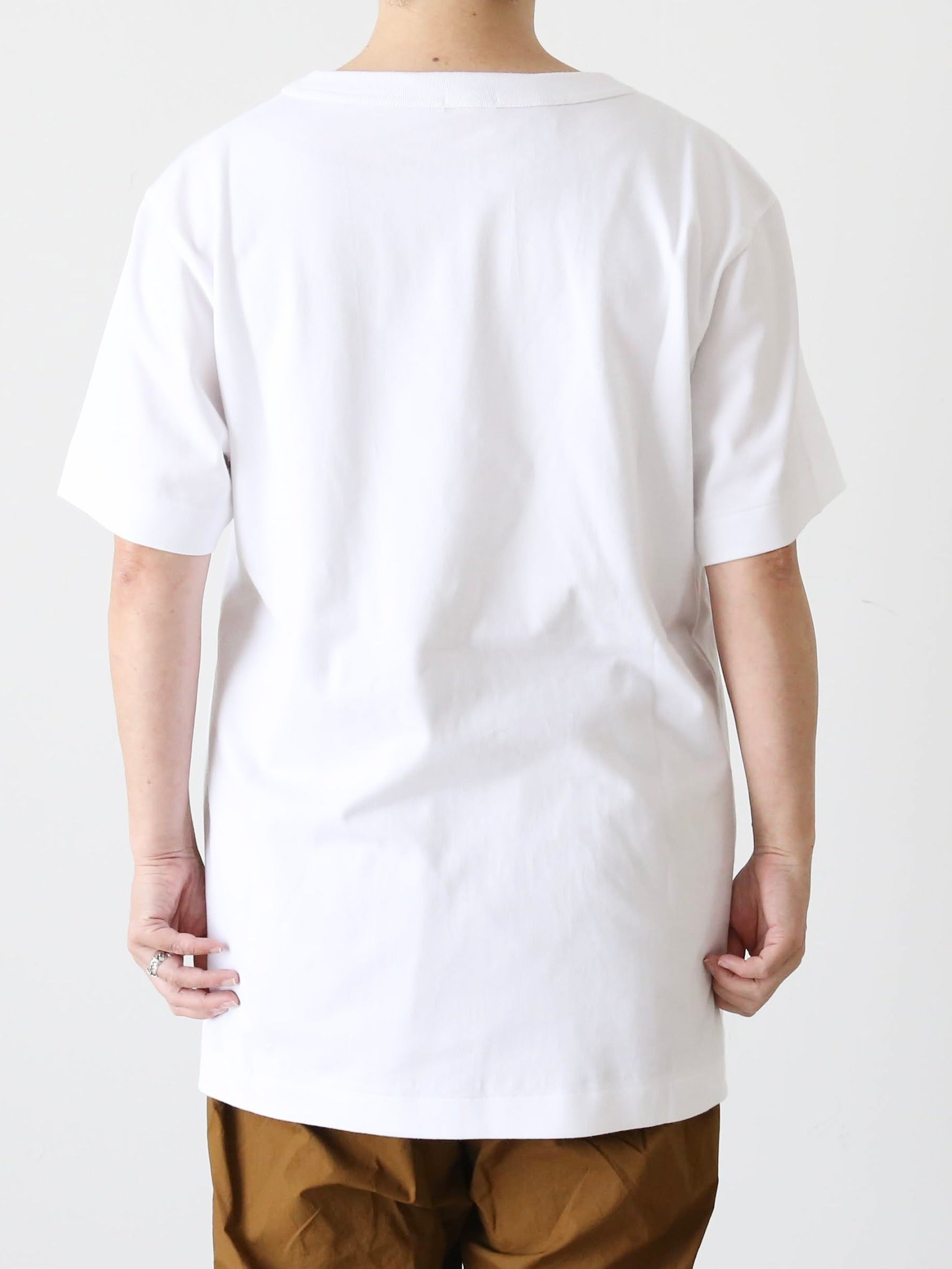 R&D.M.Co- メンズR.Dフリルエンブロイダリー ハーフスリーブTシャツ [7623]