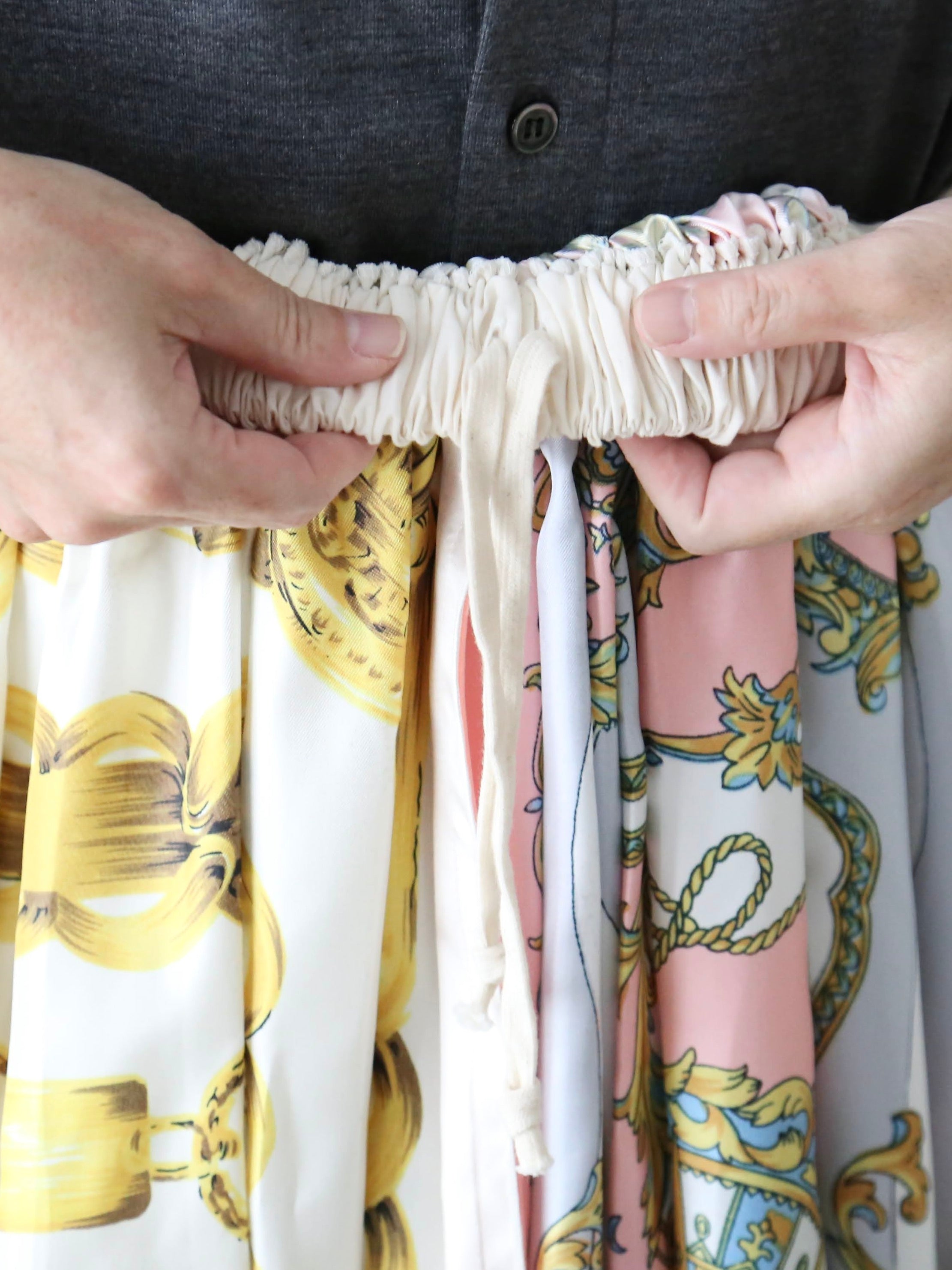 tao エステルスカーフ柄プリントMIXスカートB柄 [TP-S016-051-B]